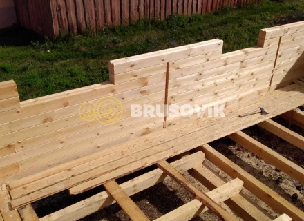 Дом 6х9 м из профилированного бруса 145х145 мм в деревне Соловачево, Ухоловский район, Рязанская область