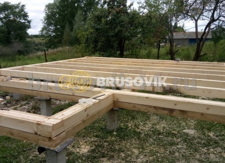 Дом 6х8 м из профилированного бруса 145х195 мм в Ярославской области