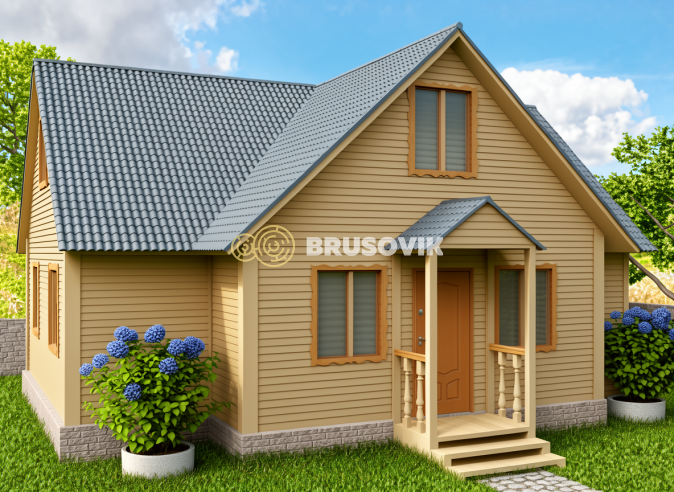 Проект №11 дома из бруса 6х10
