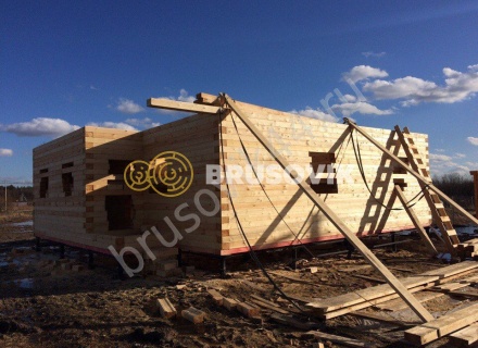 Дом из бруса по проекту № 6