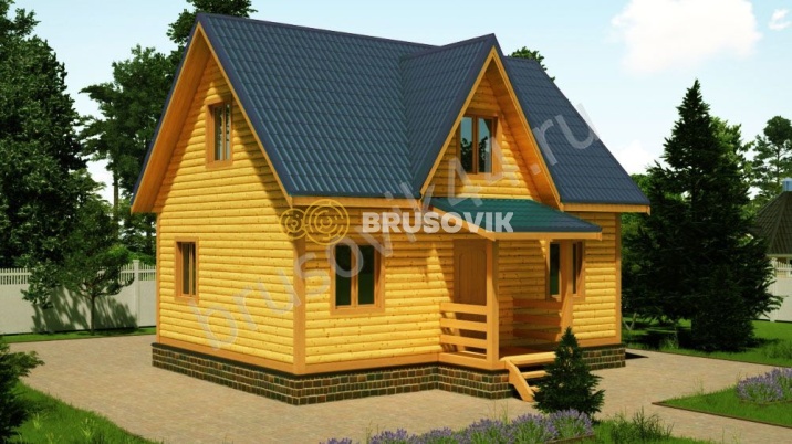 Проект №66 дома из бруса 6х8
