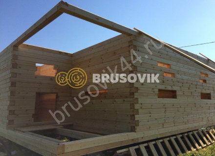  Дом по проекту заказчика из профилированного брус 145х145