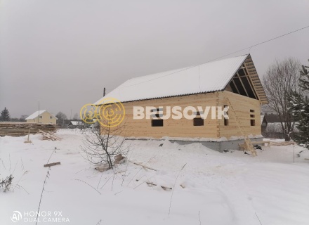Дом 9х12м из профилированного бруса 145х145 мм в д. Мытишино, Угранский район, Смоленская область