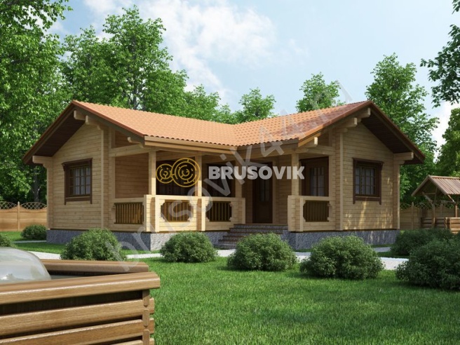 Проект №7 баня из бруса 9х9