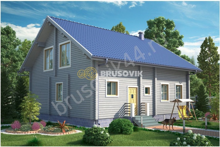 Проект №57 дома из бруса 10,5х12,5