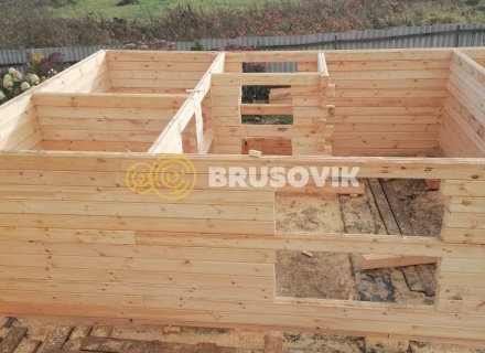 Дом 8х8м из профилированного бруса 145х145мм по индивидуальному проекту в д. Марьинка, Воскресенский р-н., Московская область