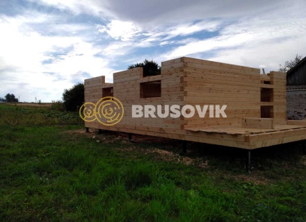 Дом 6х9 м из профилированного бруса 145х145 мм в деревне Соловачево, Ухоловский район, Рязанская область