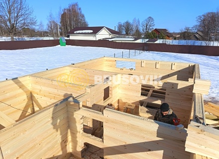 Дом 6х10м из профилированного бруса 145х145мм в д. Покровские Горки, Угличский район, Ярославская область