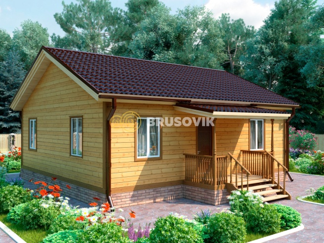 Проект №94 дома из бруса 8х9