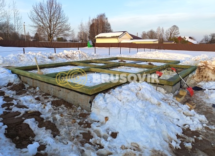 Дом 6х10м из профилированного бруса 145х145мм в д. Покровские Горки, Угличский район, Ярославская область