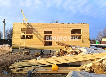 Дом 6х10м из профилированного бруса 145х145мм в д. Покровские Горки, Угличский район, Ярославская область