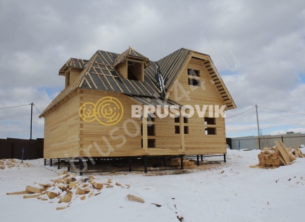 Дом из бруса 150х150 мм. по проекту № 5