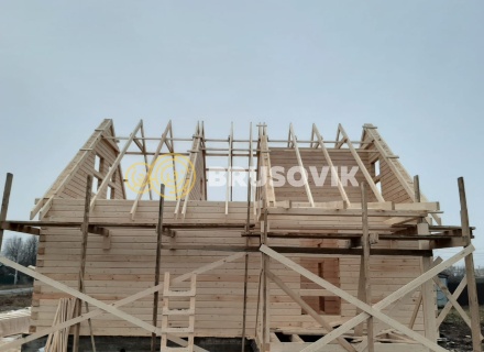 Дом 8х9 м из профилированного бруса по проекту № 21 в д. Соболево, городской округ Ликино-Дулёво, МО