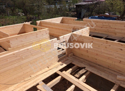 Возведение дома из бруса