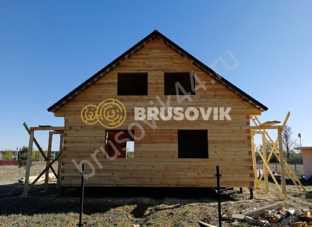 Дом 8,6х8,2, по проекту № 21 из обрезного бруса 150х150 мм