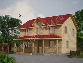 Проект №63 дома из бруса 9х10