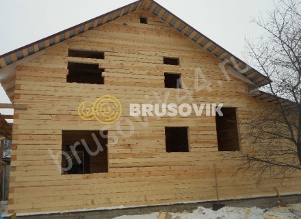 Дом по проекту заказчика из обрезного бруса