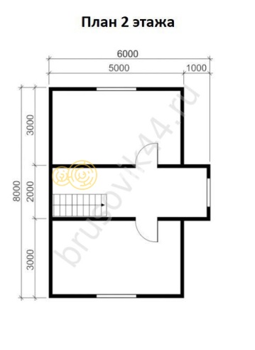 Проект №62 дома из бруса 7х8