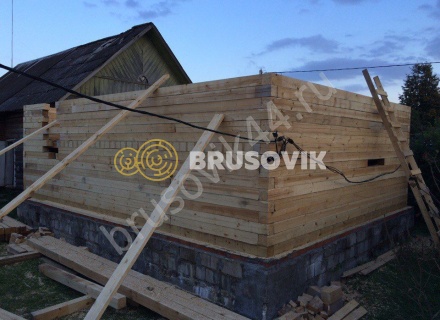 Дом из бруса по проекту заказчика