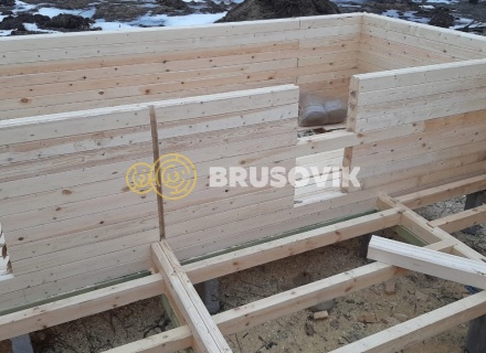 Дом 9х9 из профилированного бруса 145х195 мм, Костромская область, поселок Зарубино