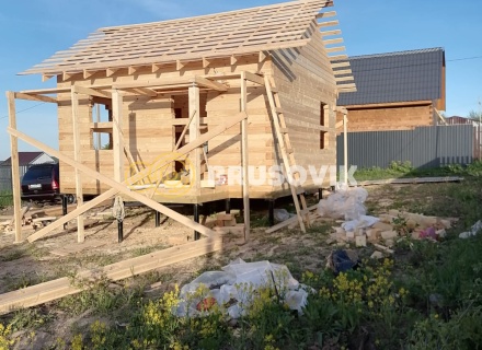 Дом 6х6м по индивидуальному проекту профилированного бруса 145х145мм в д. Яковлево, Тутаевский район, Ярославская область