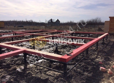 Дом из бруса по проекту № 6