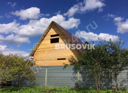 Дом из бруса по проекту заказчика