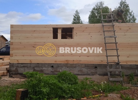 Дом 6х9 м из профилированного бруса 145х145 мм по индивидуальному проекту в д. Алексино, Александровский р-н., Владимирская обл