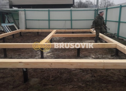 Дом 6х8 м из профилированного бруса 145х145 мм в Ивантеевке