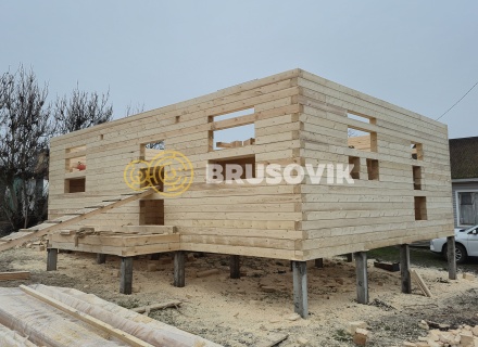 Дом 7х9м из профилированного бруса 145х145мм СНТ Литейщик, Каширский район, Московская область