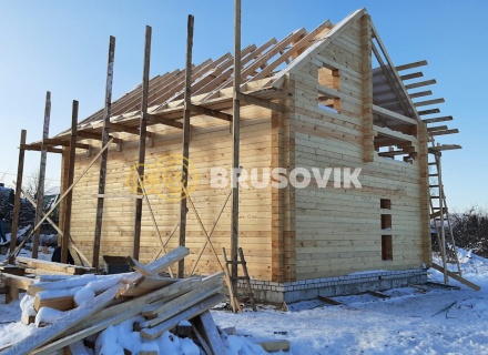 Два дома 8х10 м из профилированного бруса 195х145 мм, Ярославская область, г. Углич