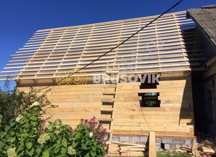 Дом из бруса по проекту заказчика