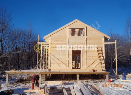  Дом 6,2х12,2 м из профилированного бруса 145х145 мм