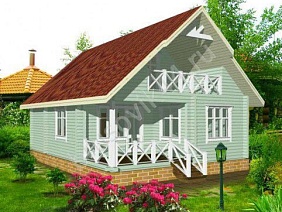 Проект №2 дома из бруса 7,5х10,5