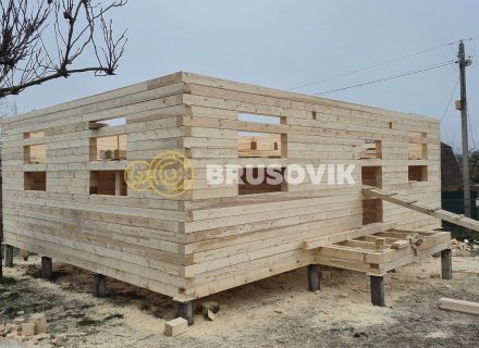 Дом 7х9м из профилированного бруса 145х145мм СНТ Литейщик, Каширский район, Московская область