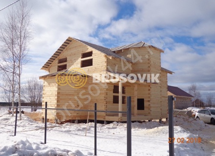 Дом из обрезного бруса 150х150 мм по проекту №67