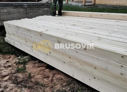 Баня 6х7,5 м из профилированного бруса 145х195 мм в д. Клинцево, Балахонковское сельское поселение, Ивановский район, Ивановская область