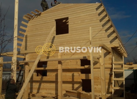 Дом 6х8 м из профилированного бруса 145х145 мм в Ивантеевке