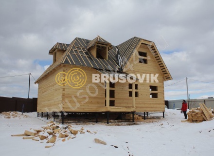 Дом из бруса 150х150 мм. по проекту № 5
