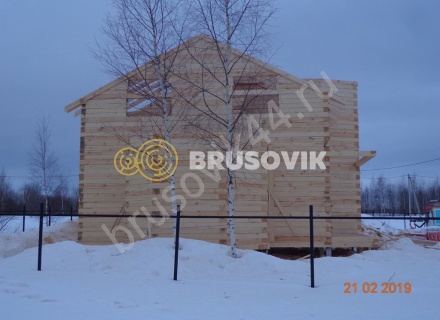 Дом из обрезного бруса 150х150 мм по проекту №67