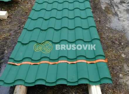 Двухэтажный дом 9х10 м из профилированного бруса 145х195 мм в СНТ Шараповские сады, городской округ Серпухов, Московская область