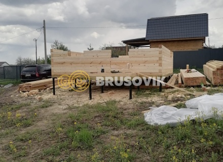 Дом 6х6м по индивидуальному проекту профилированного бруса 145х145мм в д. Яковлево, Тутаевский район, Ярославская область