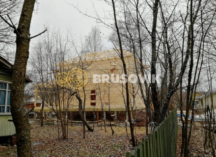 Двухэтажный дом 9х10 м из профилированного бруса 145х195 мм в СНТ Шараповские сады, городской округ Серпухов, Московская область