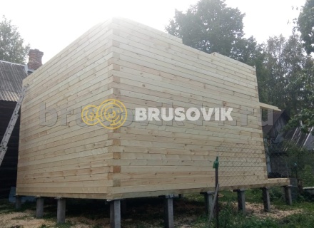 Дом 6х8 м из профилированного бруса 145х195 мм в Ярославской области