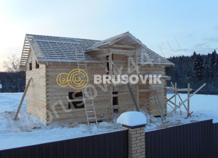 Дом по проекту № 41 из проф. бруса 145х195 мм