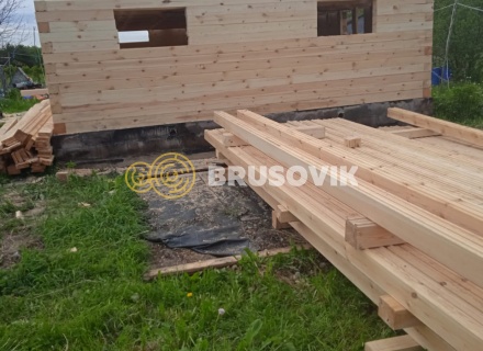 Дом 6х9 м из профилированного бруса 145х145 мм по индивидуальному проекту в д. Алексино, Александровский р-н., Владимирская обл