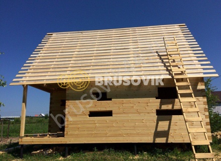  Дом по проекту заказчика из профилированного брус 145х145