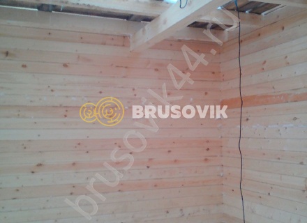 Дом по проекту заказчика из профилированного бруса 145х145 мм