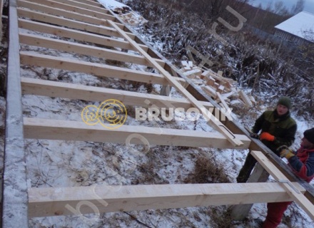  Дом 6,2х12,2 м из профилированного бруса 145х145 мм