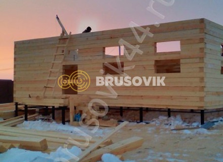 Дом из бруса 150х150 мм. по проекту № 5